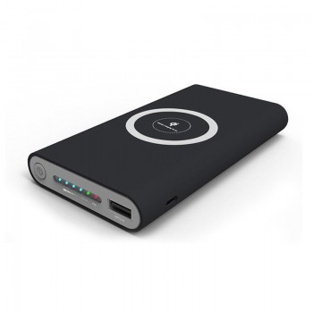Portable 10000mAh DIY Qi Wireless Power Bank Charger Case Box With USB Type C Port No Battery