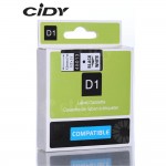 CIDY Compatible Dymo D1 12mm Label Tape 45013 Black on White Label Ribbons for Dymo Label Manager 160 280 210