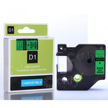 CIDY Compatible Dymo D1 12mm Label Tape 45013 Black on White Label Ribbons for Dymo Label Manager 160 280 210