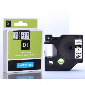 CIDY Compatible Dymo D1 12mm Label Tape 45013 Black on White Label Ribbons for Dymo Label Manager 160 280 210