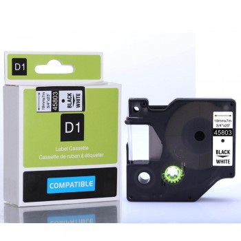 CIDY Compatible Dymo D1 12mm Label Tape 45013 Black on White Label Ribbons for Dymo Label Manager 160 280 210