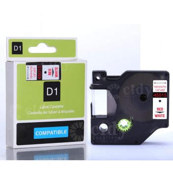CIDY Compatible Dymo D1 12mm Label Tape 45013 Black on White Label Ribbons for Dymo Label Manager 160 280 210