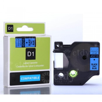 CIDY Compatible Dymo D1 12mm Label Tape 45013 Black on White Label Ribbons for Dymo Label Manager 160 280 210