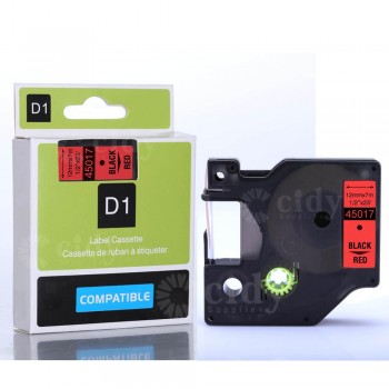 CIDY Compatible Dymo D1 12mm Label Tape 45013 Black on White Label Ribbons for Dymo Label Manager 160 280 210