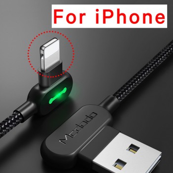 MCDODO USB Cable For iPhone Apple XS MAX XR X 8 7 6 5 6s plus Cable Fast Charging Cable Mobile Phone Charger Cord Usb Data Cable