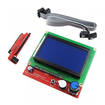 1sets 3D printer smart controller RAMPS 1.4 LCD 12864 LCD control panel blue screen