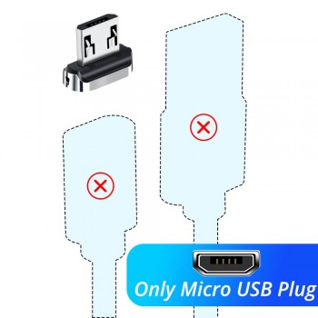 FONKEN Magnetic Micro USB Cable Magnet USB Type C Charging Phone Cable 3A Mobile Quick Charger Cord Android Fast Data Cables