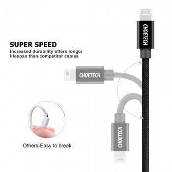 CHOETECH Usb Cable 3 in 1 Multiple Charging Micro Type C Cable 3in1 Mobile Phone USB Cables For iPhone 8 Plus samsung xiaomi