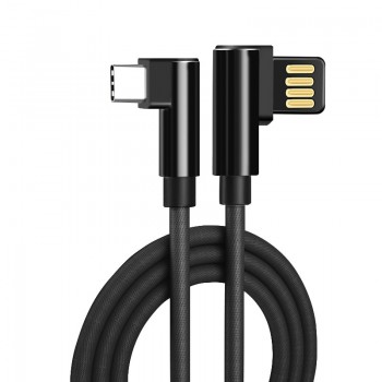 USBC TypeC 2.1A 2A Fast Charging Usb C Cable USB Type C 90 Degree L Type-c 3.1 Data Cord Charger Usb-c for Samsung Xiaomi Huawei