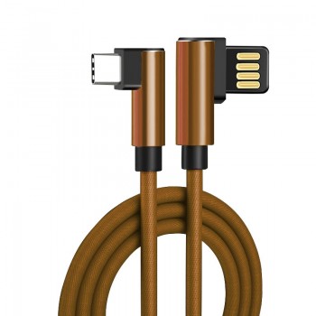 USBC TypeC 2.1A 2A Fast Charging Usb C Cable USB Type C 90 Degree L Type-c 3.1 Data Cord Charger Usb-c for Samsung Xiaomi Huawei