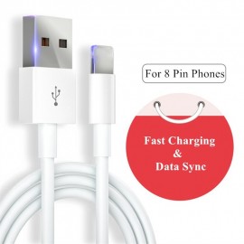 Original GXE USB Cable For iPhone 7 8 Plus 5S 5 6S 6 X XR XS Max SE Fast Charging Cable 8 pin EU Plug Travel Wall Charger 8pin