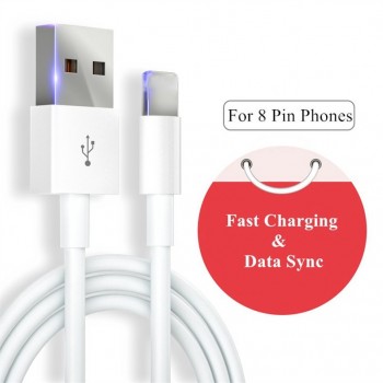 Original GXE USB Cable For iPhone 7 8 Plus 5S 5 6S 6 X XR XS Max SE Fast Charging Cable 8 pin EU Plug Travel Wall Charger 8pin