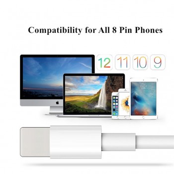 Original GXE USB Cable For iPhone 7 8 Plus 5S 5 6S 6 X XR XS Max SE Fast Charging Cable 8 pin EU Plug Travel Wall Charger 8pin