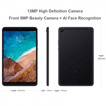 Original Xiaomi Mi Pad 4 LTE Wifi 4GB 64GB 8 16:9 Mi Pad 4 Snapdragon 660 AIE Core 12.0MP+5.0MP Xiaomi Tablets Tablet Pad 2018