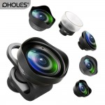 Pholes Wide Angle Fisheye Macro Portrait Phone Lens Zoom Camera Lenses for iPhoneXs Max Xs X 8 Huawei P20Pro Samsung S8 S9 Piexl