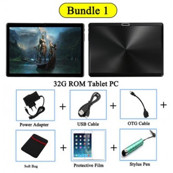 Tempered 2.5D Glass 10 inch Tablet pc Android 7.0 Octa Core 4GB RAM 32GB ROM 1280*800 IPS Screen Wifi 3G Tablets 10.1 +Gift