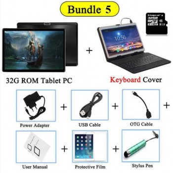 Tempered 2.5D Glass 10 inch Tablet pc Android 7.0 Octa Core 4GB RAM 32GB ROM 1280*800 IPS Screen Wifi 3G Tablets 10.1 +Gift