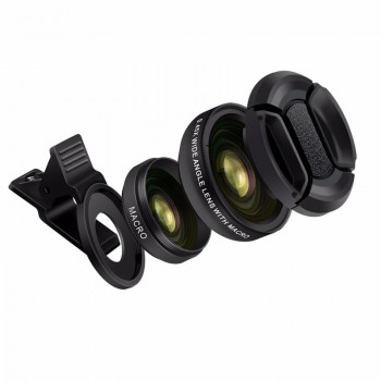 TURATA 0.45X Wide Angle+12.5X Macro Lens Professional HD Phone Camera Lens For iPhone 8 7 6 6S Plus 5 5S SE Xiaomi Samsung LG