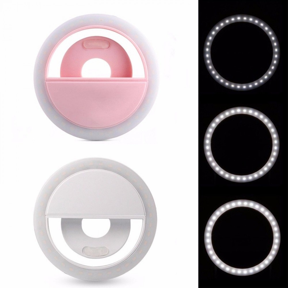Etmakit Selfie Ring Light LED Lamp USB Charge Selfie Flash Camera Phone Len Photography Enhancing for iPhone Samsung NK-Shopping