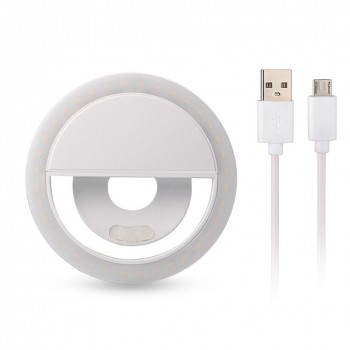 Etmakit Selfie Ring Light LED Lamp USB Charge Selfie Flash Camera Phone Len Photography Enhancing for iPhone Samsung NK-Shopping