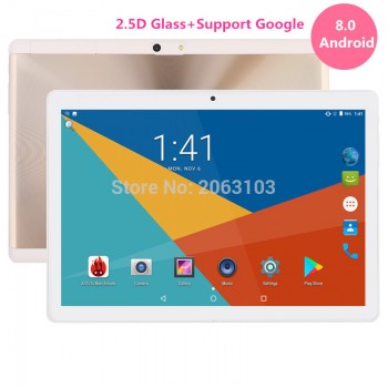 10 inch Andriod 8.0 Tablet Octa Core 2.5D 1280x800 IPS Touch Screen 4GB RAM 64GB ROM Bluetooth Dual SIM Cards GPS Tablet