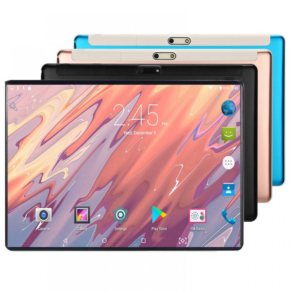 2019 New 10 inch tablet PC 4GB RAM 64GB ROM Android 7.0 8 Core WiFi Bluetooth Dual SIM Cards 3G 4G LTE Tablet 1 Year warranty