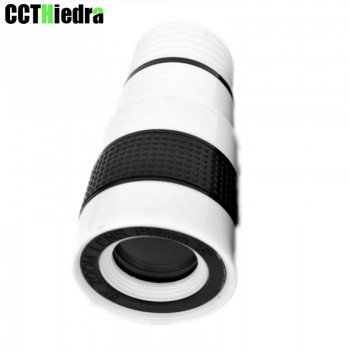 Black White Clip-on 12X Optical Zoom Mobile Phone Telescope Lens HD Telescope Camera Lens For Universal Mobile Phone Lentes
