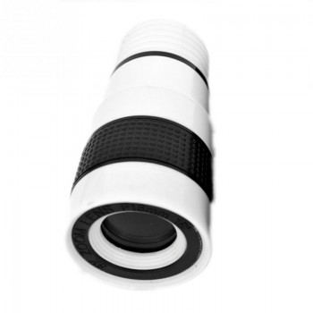 Black White Clip-on 12X Optical Zoom Mobile Phone Telescope Lens HD Telescope Camera Lens For Universal Mobile Phone Lentes