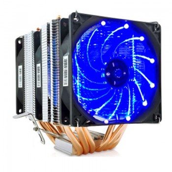 High quality 6 heatpipe dual-tower cooling 9cm fan support 3 fans 4PIN CPU cooler 775 115X 1366 2011 AM3 AM4 FM1 FM2 Ryzen