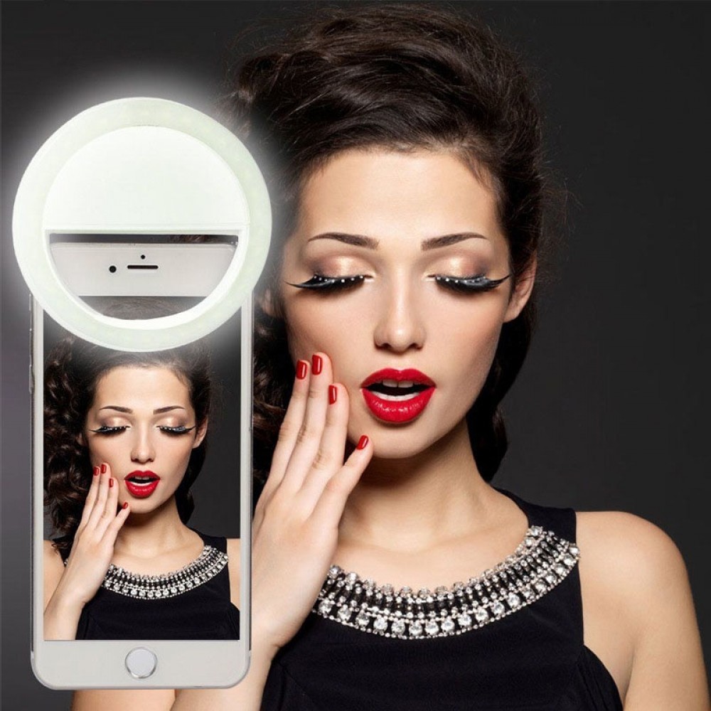 USB Charge Selfie Flash LED Camera Phone Photography Ring Light for Phones Tablets JLRJ88