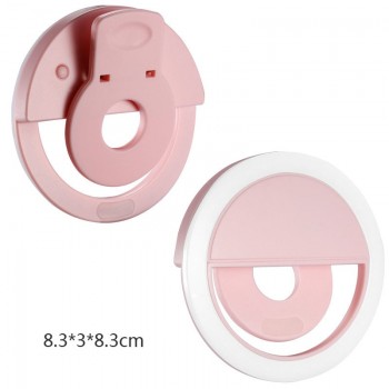 USB Charge Selfie Flash LED Camera Phone Photography Ring Light for Phones Tablets JLRJ88