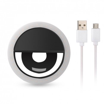 USB Charge Selfie Flash LED Camera Phone Photography Ring Light for Phones Tablets JLRJ88