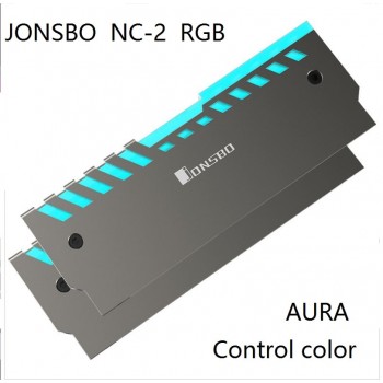 2PCS RAMs Heatsink Support Motherboard AURA Control Color Desktop Memory Cooling Vest  NC-2 RGB Aluminum Cooler Shell