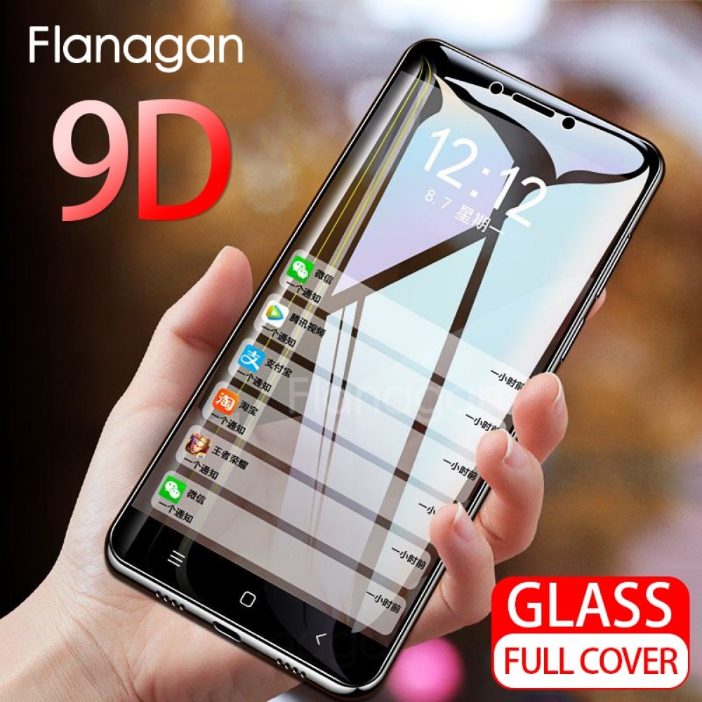 FlanaGan 9D Full Cover Tempered Glass For Samsung Galaxy A5 A3 A7 2017 Screen Protector Film For Galaxy A6 A8 J4 J6 Plus 2018 J8
