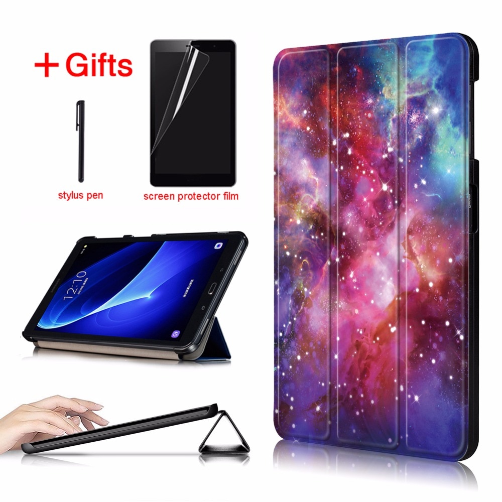 Case For Samsung Galaxy Tab A 10.1 SM-T580 T585 Smart PU Leather Tablet cover for funda samsung Tab A6 10.1 2016 case