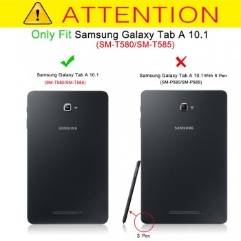 Case For Samsung Galaxy Tab A 10.1 SM-T580 T585 Smart PU Leather Tablet cover for funda samsung Tab A6 10.1 2016 case