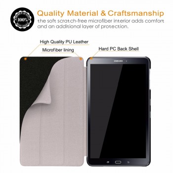 Case For Samsung Galaxy Tab A 10.1 SM-T580 T585 Smart PU Leather Tablet cover for funda samsung Tab A6 10.1 2016 case