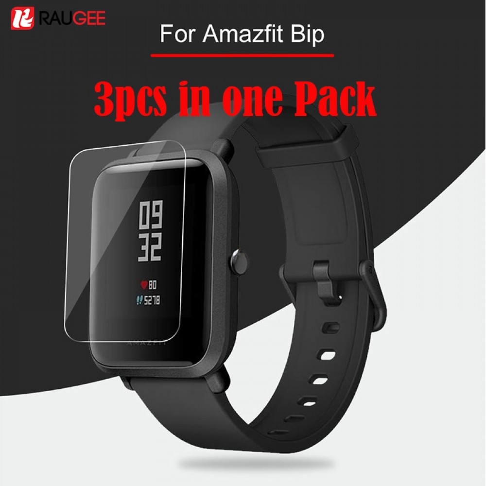 3Pcs For Xiaomi Huami Amazfit Bip Liquid Glass Screen Protector Soft Nami (Not Tempered Glass) Protective For Amazfit Bip