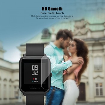 3Pcs For Xiaomi Huami Amazfit Bip Liquid Glass Screen Protector Soft Nami (Not Tempered Glass) Protective For Amazfit Bip