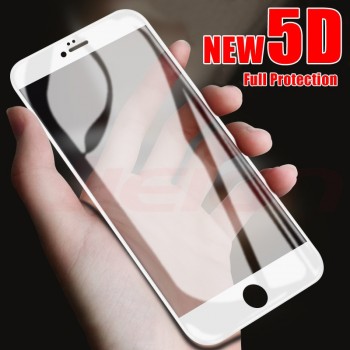 5D Tempered Glass on the For iPhone X 7 8 6 Plus Screen Protector Full Cover Protective Glass For iPhone 6 6s 7 XR XS 5 Max film