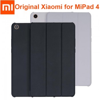 Original xiaomi mi pad 4 plus / pad4 Smart Case tablet Frosted PU Leather Flip Cover MIPAD 4 Sleeve 8 Tempered Glass Protector