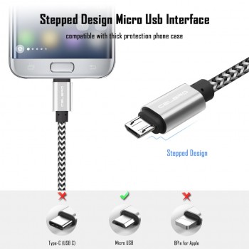 Micro USB Charging Cable For Samsung Galaxy A3/A5/A7 2016 J3/J5/J7 2017 1/2/3 Meter Long Kabel Mobile Phone Charger EU Adapter