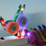 2A LED Light Micro USB Data Charger Cable 1M Fast Charging Retractable Cable Data Charger Charging Cord for Phone