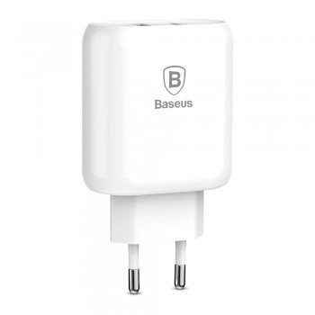Baseus 32W Type-C PD Quick Charge USB Charger For iPhone X 8 Adapter With PD Cable Fast Charging Phone Charger For Samsung S9 S8