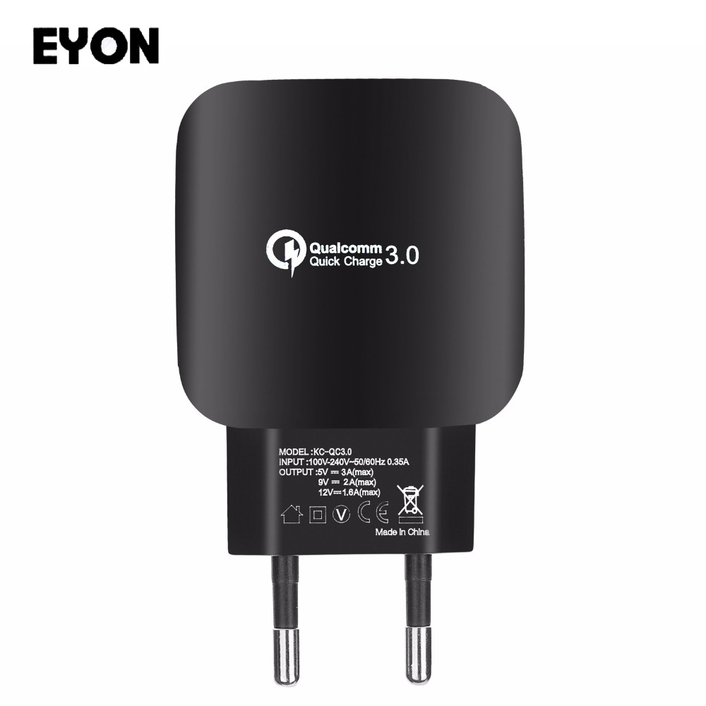 For Quick Charge 3.0 QC 3.0 USB Turbo Wall Fast Travel Charger For SAMSUNG Note 8 S9 Plus S8 S7 S6 HUAWEI P9 HTC 10 A9 LG G5 G6