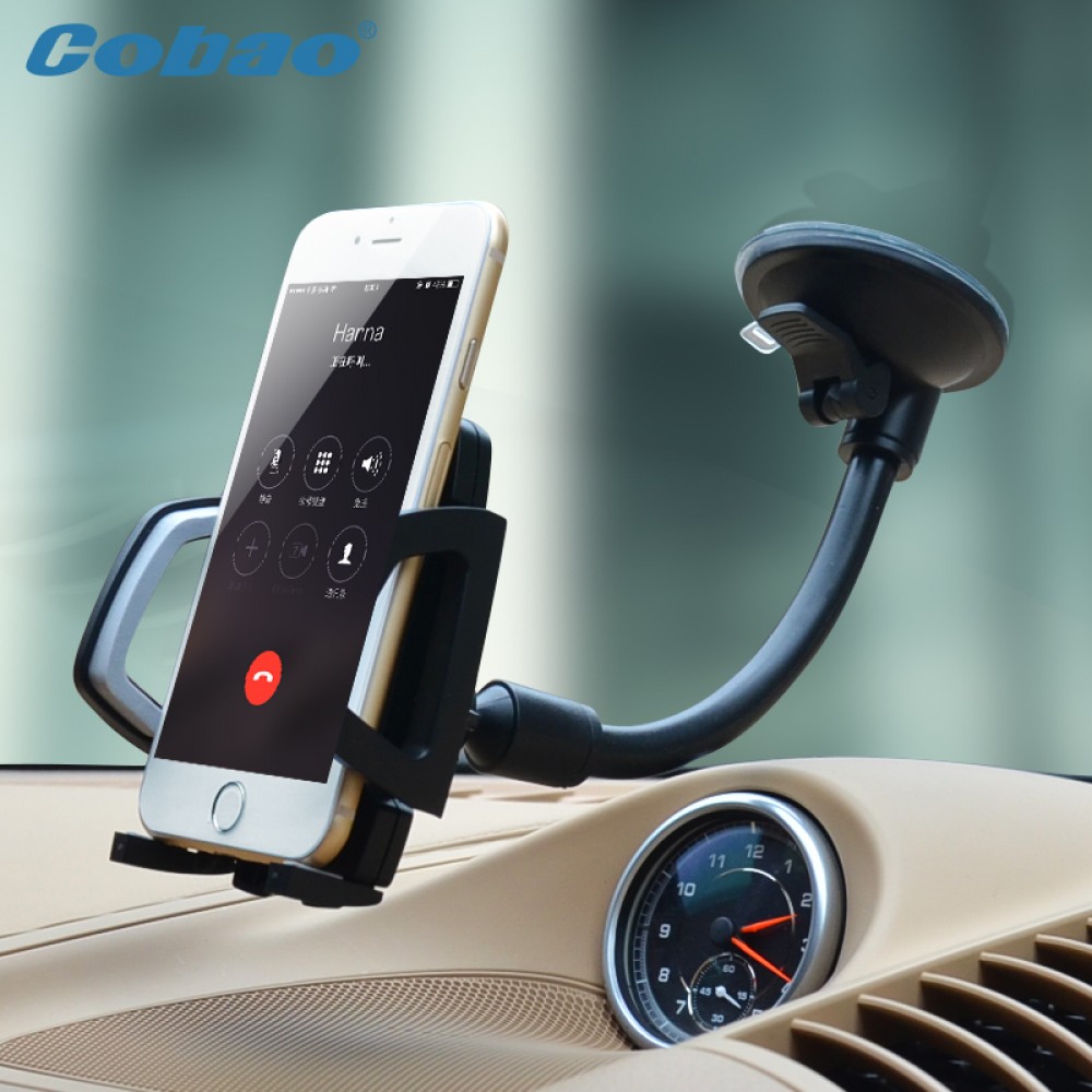 Universal Long Arm Windshield mobile Cellphone Car Mount Bracket Holder for your mobile phone Stand for iPhone GPS MP4