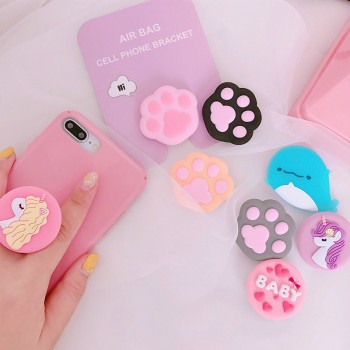 Universal Mobile phone Stand phone Holder bracket  Expanding Stand and grip for iphone xs max xiaomi mi 8 lite Cute Doraemon