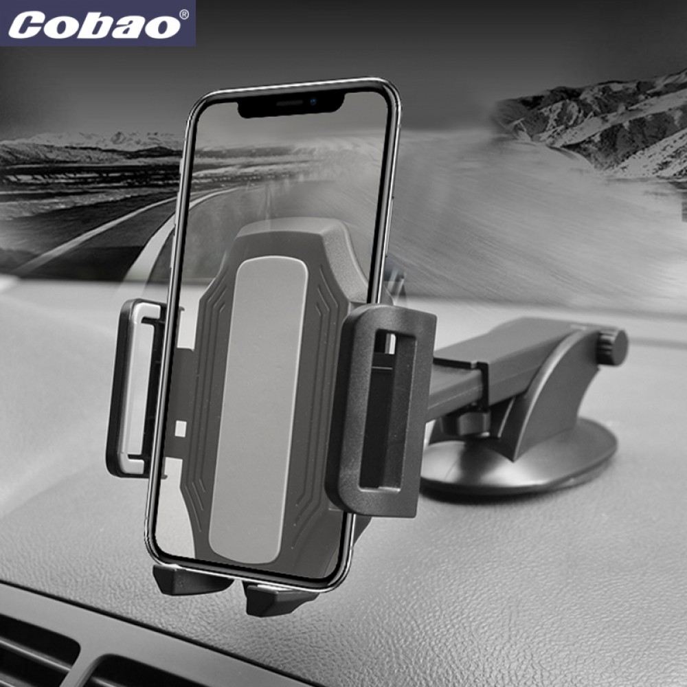Cobao Universal Car Phone Holder 360 Adjustable Windshield Retractable Car Cell Phone Holder For iPhone Samsung Phone Mount