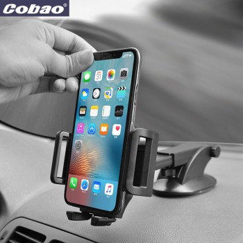 Cobao Universal Car Phone Holder 360 Adjustable Windshield Retractable Car Cell Phone Holder For iPhone Samsung Phone Mount