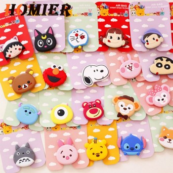 Universal phone Stand bracket Expanding Stand stretch grip phone Holder Finger Cute cartoon stand for iphone 6s 7 8 X XS socket